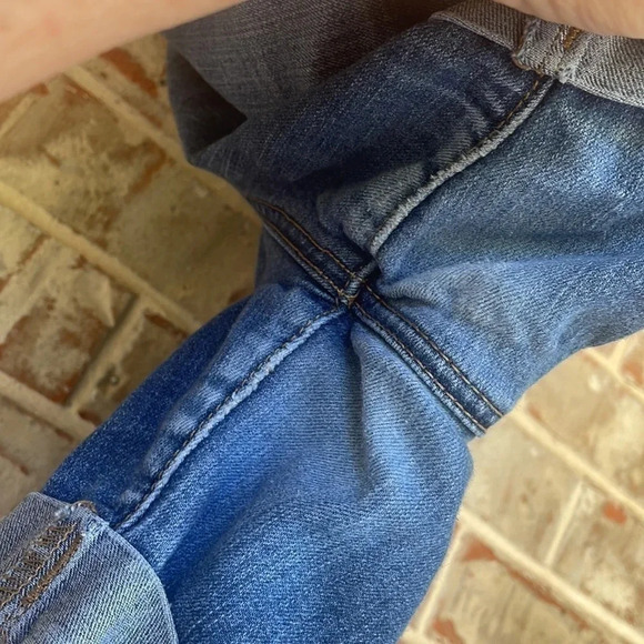 Unbranded Blue Denim Cuffed Distressed Shorts - Picture 5 of 7